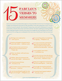 15 Fabulous Verses to Memorize